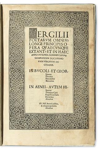 VERGILIUS MARO, PUBLIUS.   Opera quaecunque extant.  1515